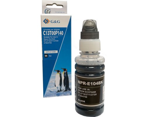 G&G EcoTank Tinte kompatibel mit Epson 104/ C13T00P140 Verbrauchsmaterial