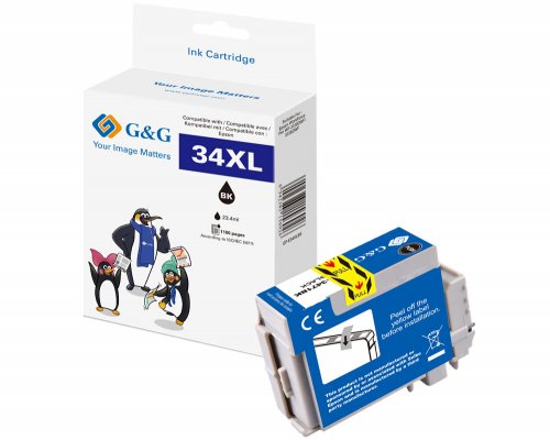 G&G XL-Druckerpatrone kompatibel mit Epson 34XL/ T3471 Patronen Epson