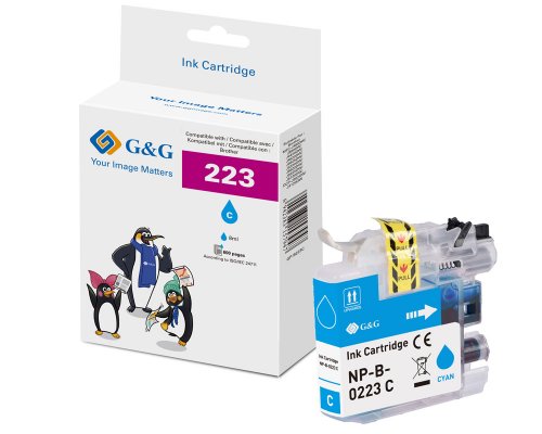 G&G XL-Druckerpatrone kompatibel mit Brother LC-223C