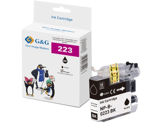 G&G XL-Druckerpatrone kompatibel mit Brother LC-223BK