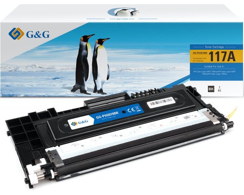 G&G Toner kompatibel mit HP 117A/ W2070A BK Schwarz Toner HP