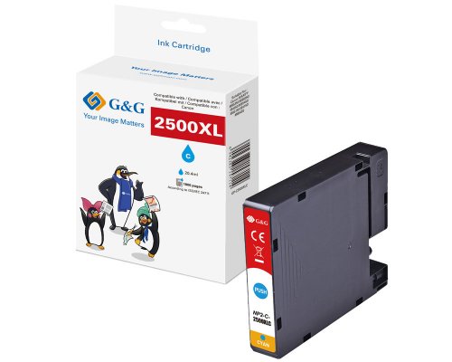 G&G-Druckerpatrone kompatibel mit Canon PGI-2500XLC Patronen Canon