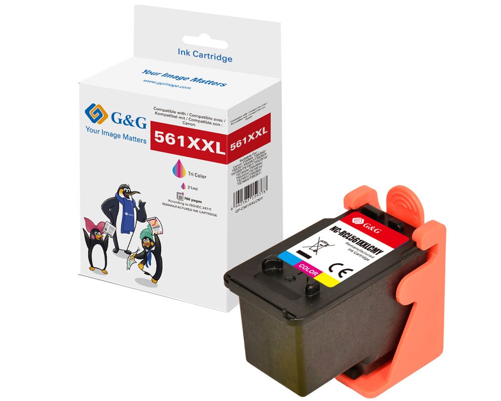 G&G XXL-Druckrpatrone kompatibel mit Canon CL-561XL Patronen Canon