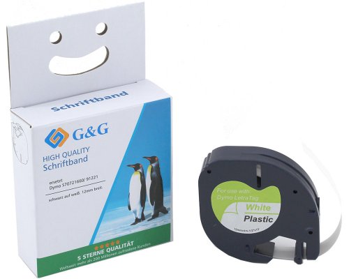 G&G Schriftband kompatibel mit DYMO S0721660/ 91221