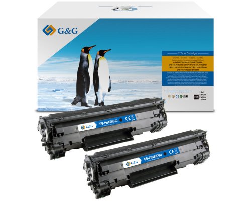G&G XL-Toner 2er Set für HP 35AD/ 36AD/ 78AD/ 85AD Toner HP