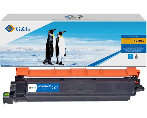 G&G Toner kompatibel mit Brother TN248XL C Cyan Toner Brother