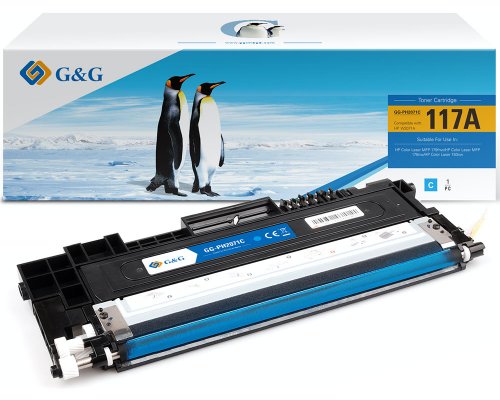 G&G Toner kompatibel mit HP 117A/ W2071A C Cyan Toner HP