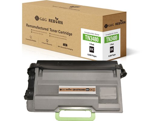G&G Reborn-Toner kompatibel mit Brother TN-3480 Toner Brother