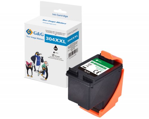 G&G XL-Patrone kompatibel mit HP 304XL/ N9K08AE BK Patronen HP