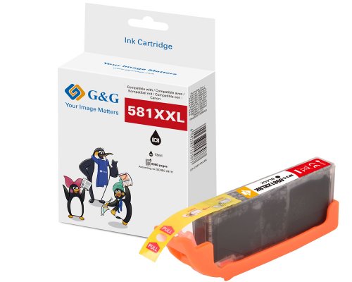 G&G XXL-Patrone kompatibel mit Canon CLI-581BK XXL Patronen Canon