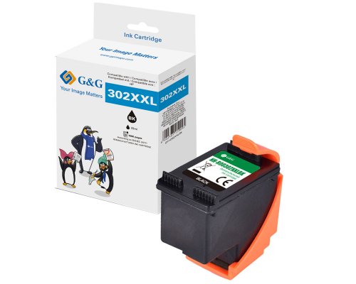 G&G XXL-Patrone kompatibel mit HP 302XL/ F6U68AE Patronen HP