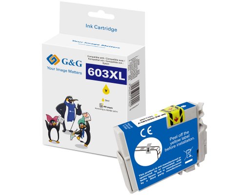G&G XL-Druckerpatrone kompatibel mit Epson 603XL Gelb Patronen Epson