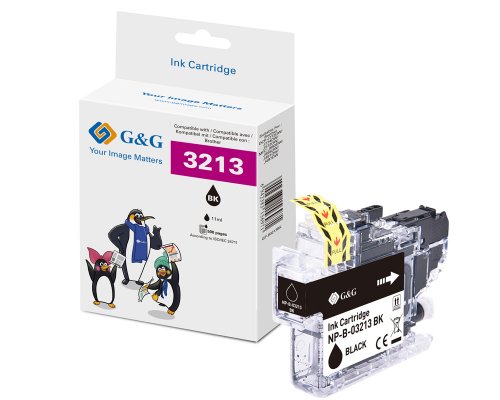 G&G XL-Patrone kompatibel mit Brother LC-3213BK