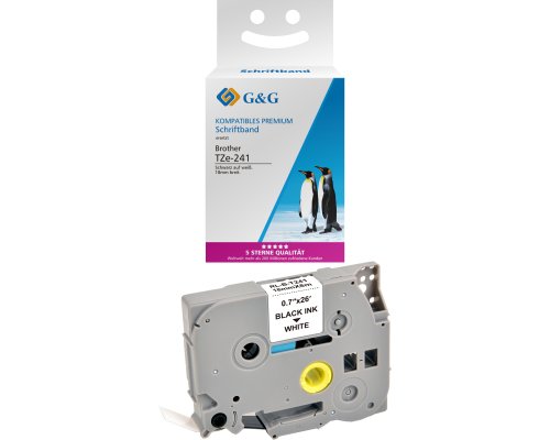 G&G Schriftband kompatibel mit Brother TZe-241
