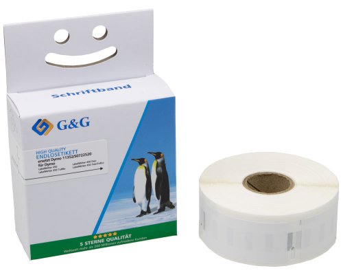 G&G Etiketten für DYMO 11352/ S0722520 25 x 54 mm 500 Stück Etiketten