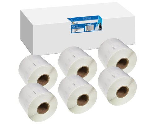 G&G Etiketten 6x 220 Stück DYMO 99014/ s0722430 54 x 101mm Etiketten