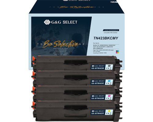 G&G Select Toner 4er Set kompatibel mit Brother TN-423CMYK Toner Brother