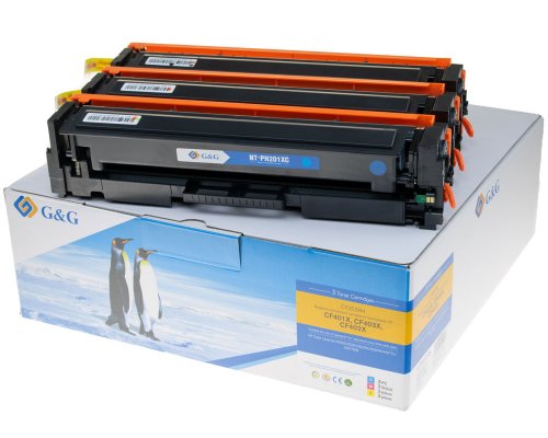 G&G Toner Multipack Color kompatibel HP 201X/CF253XM C/M/Y