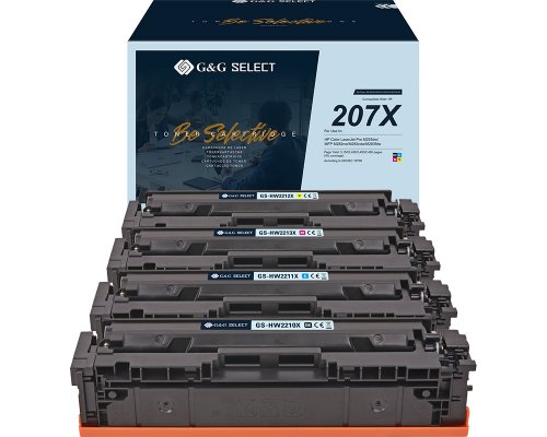 G&G Select XL-Toner 4er Set für HP 207X (Mit Chip) BK/C/M/Y