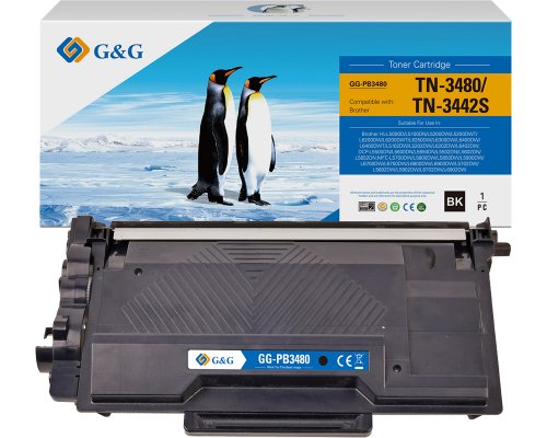 G&G XL-Toner kompatibel mit Brother TN-3480 Toner Brother