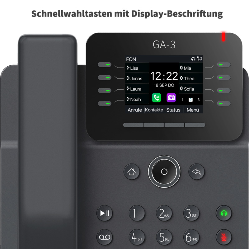 GEQUDIO GA-3 Telefon mit Anrufbeantworter