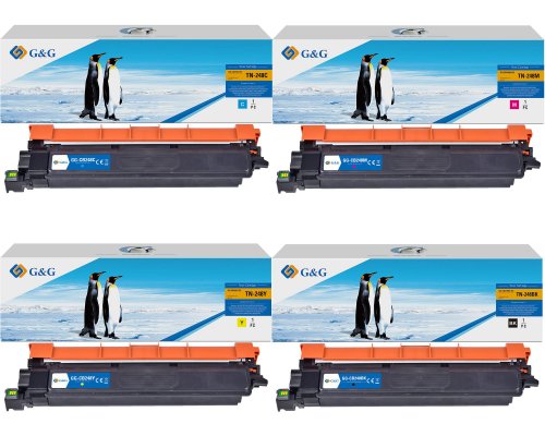 G&G Toner kompatibel mit Brother TN248CMYK Toner Brother