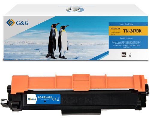 G&G Toner kompatibel mit Brother TN-247BK Toner Brother