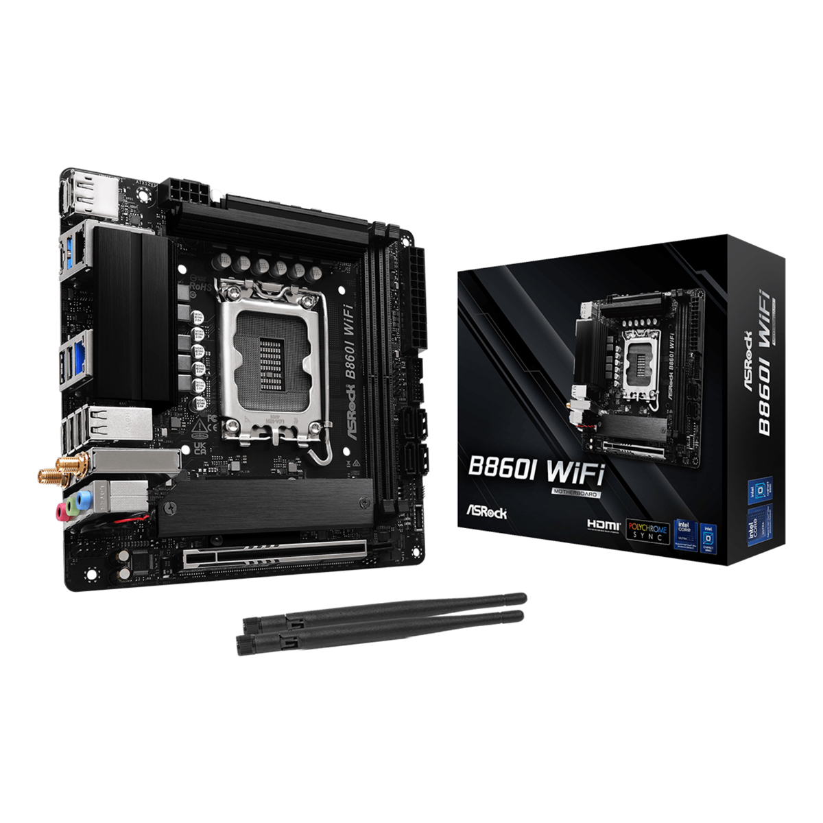 ASRock B860I WiFi               1851 mITX HDMI/DP       DDR5 Mainboards INTEL