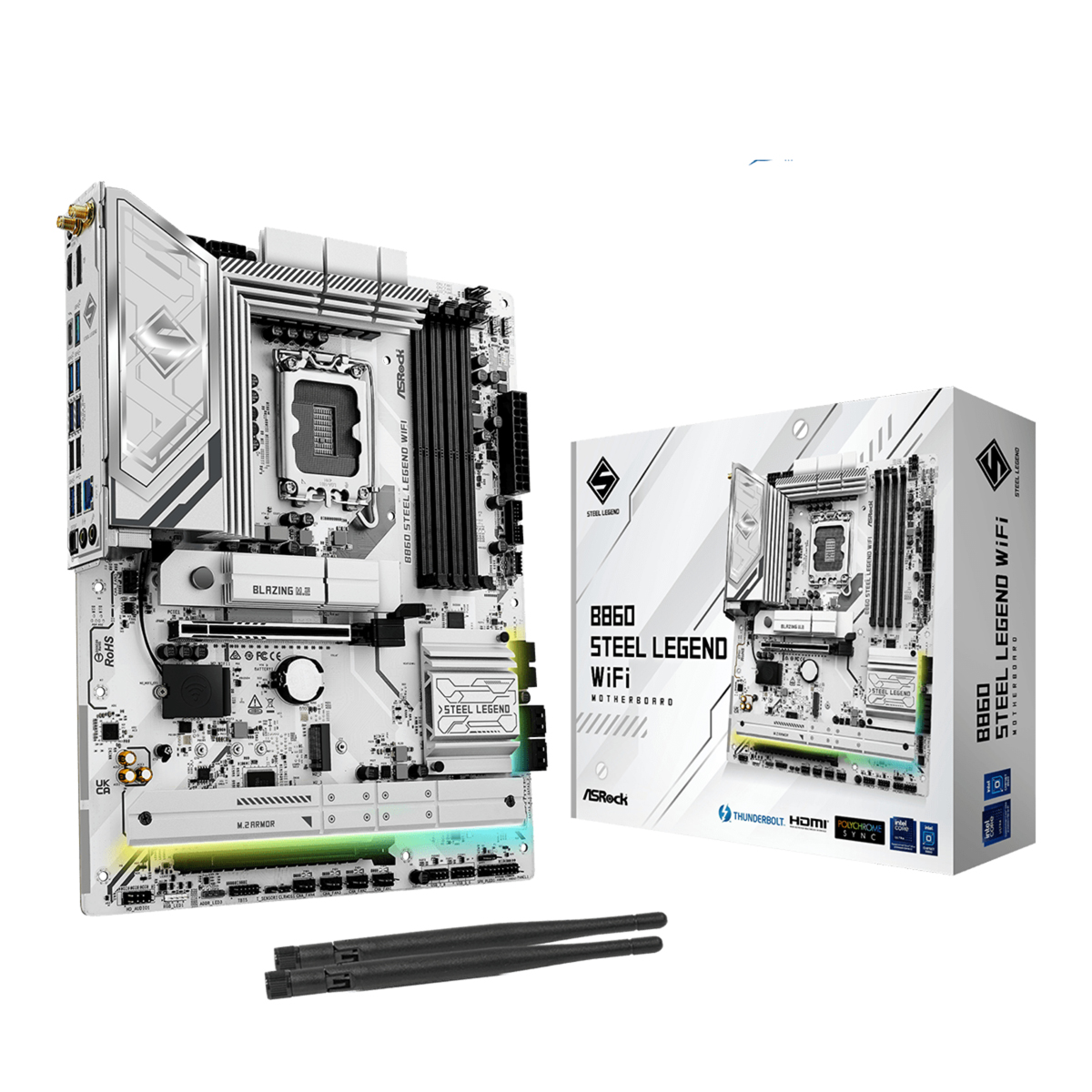 ASRock B860  Steel Legend WiFi  1851 ATX  HDMI/&shy;DP       DDR5