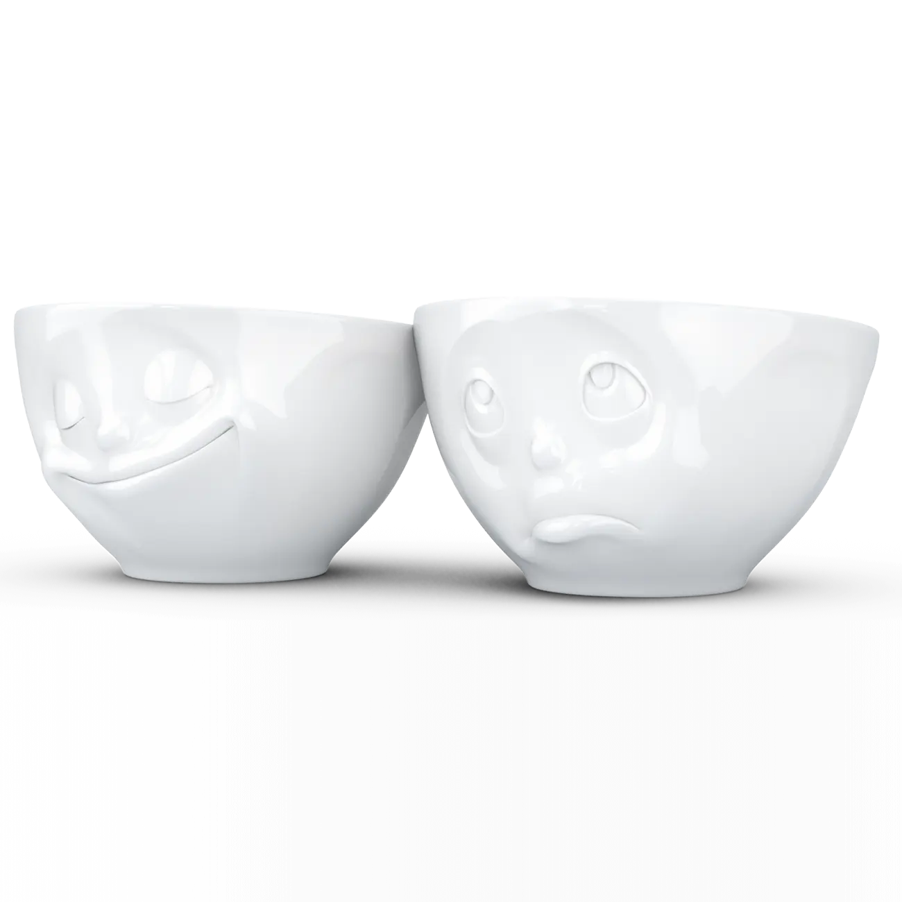 FIFTYEIGHT Schälchen-Set 200ml - Glücklich & Och bitte weiß