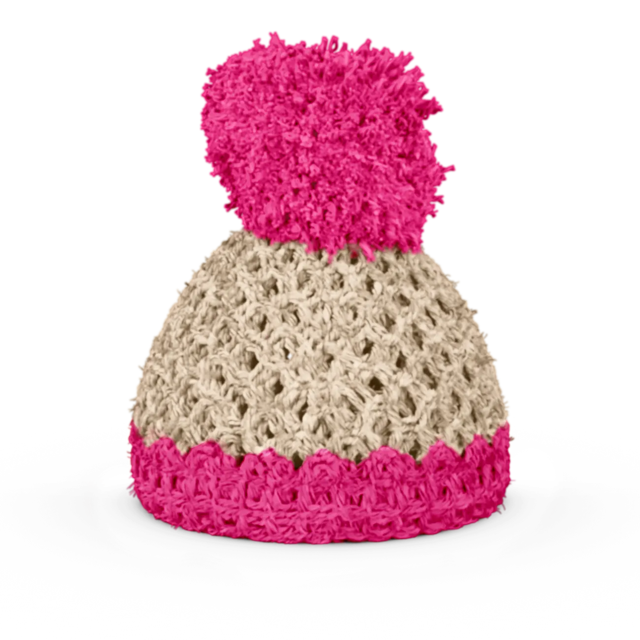 FIFTYEIGHT Eierbecher Mützchen elfenbein/magenta