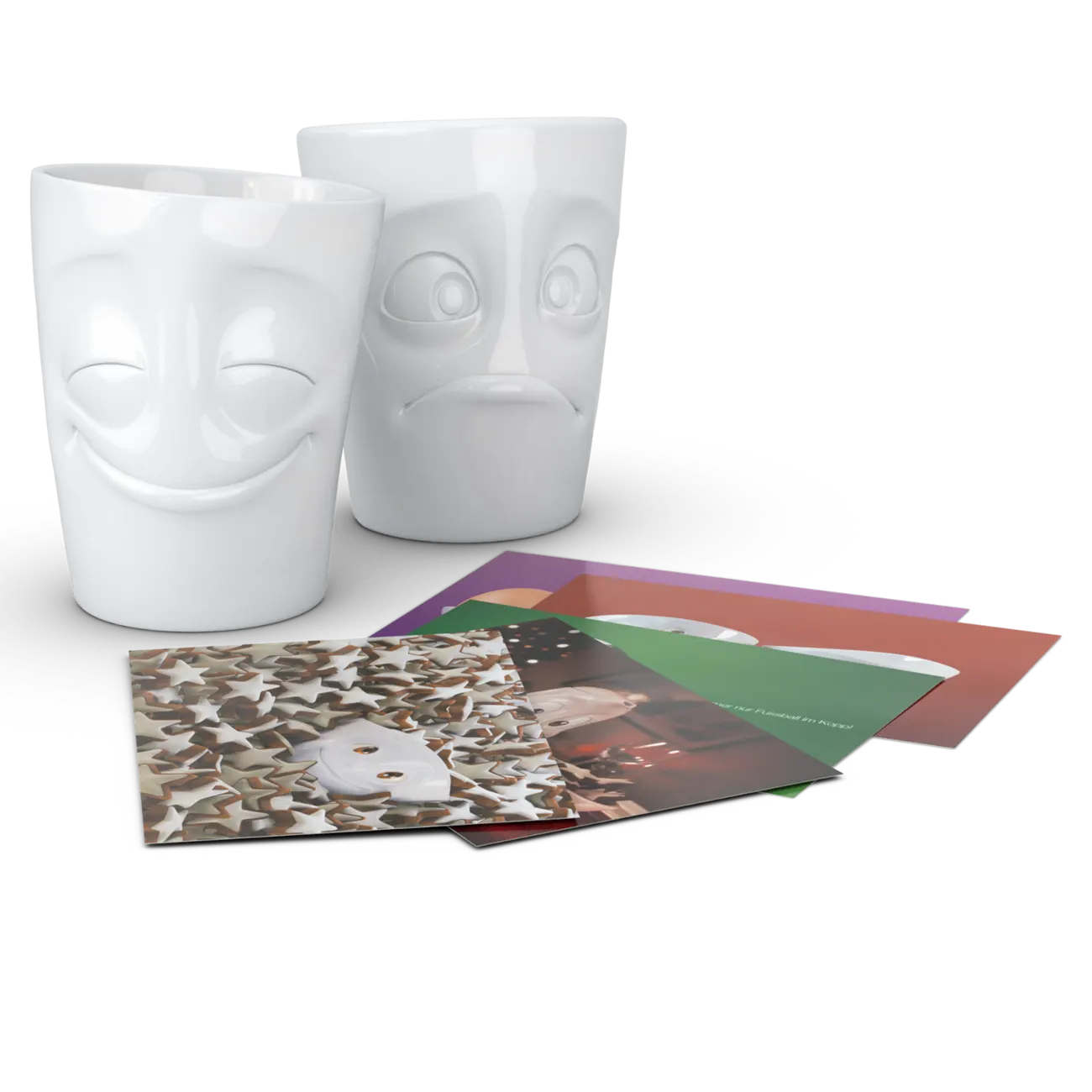 FIFTYEIGHT 350ml Becher - Vergnügt & Verdutzt weiß