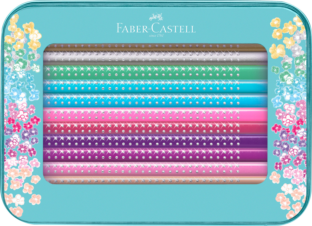 FABER-CASTELL Geschenkset Sparkle Buntstifte