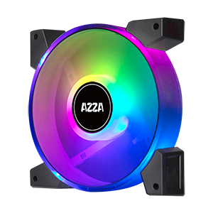 AZZA Lüfter Hurricane II ARGB fan 120mm 4-in-1 set  RF Rem Lüfter