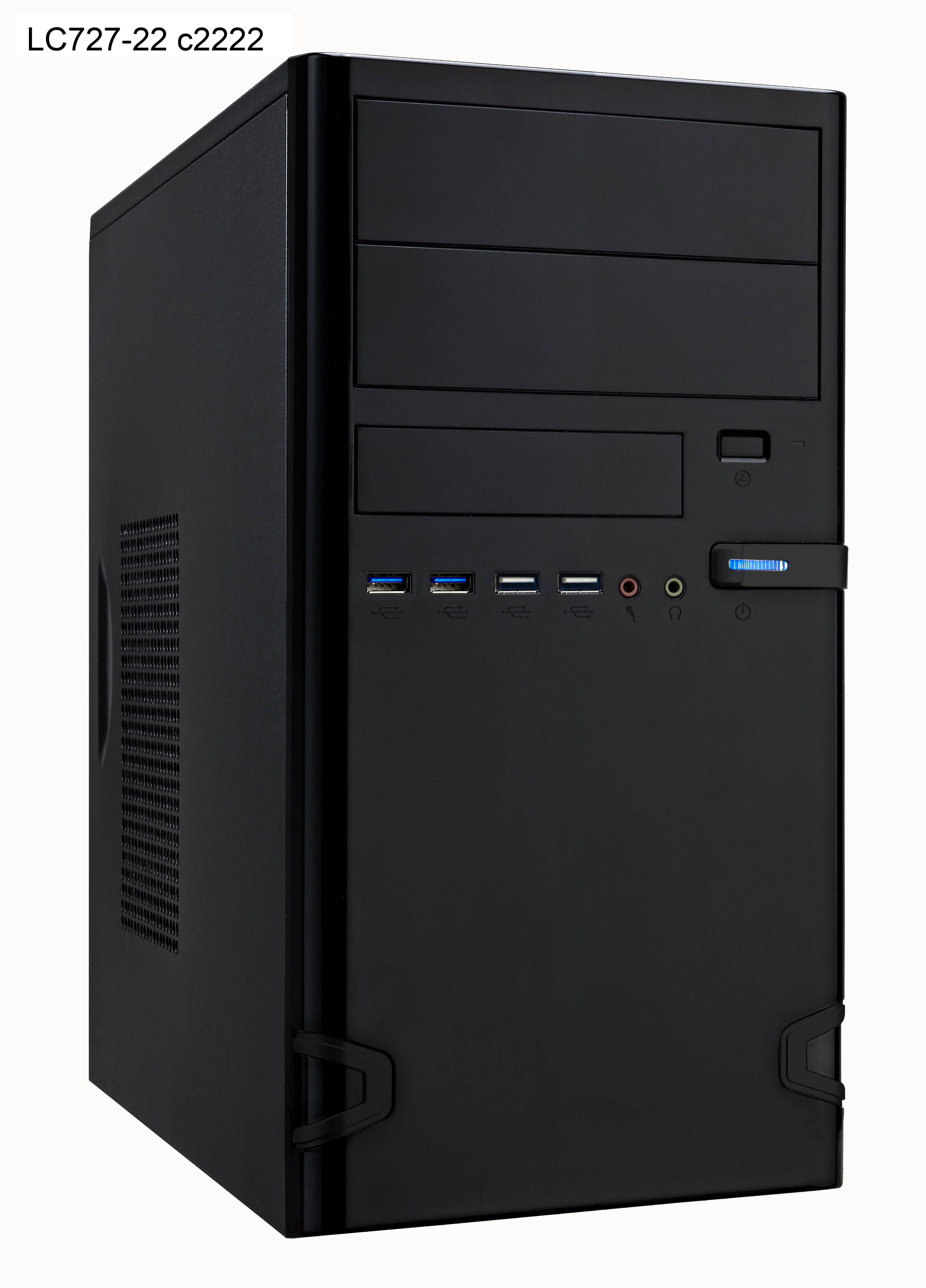 Linkworld PC Gehäuse Micro ATX 7271-22 USB 2.0/3.0 St. Blech