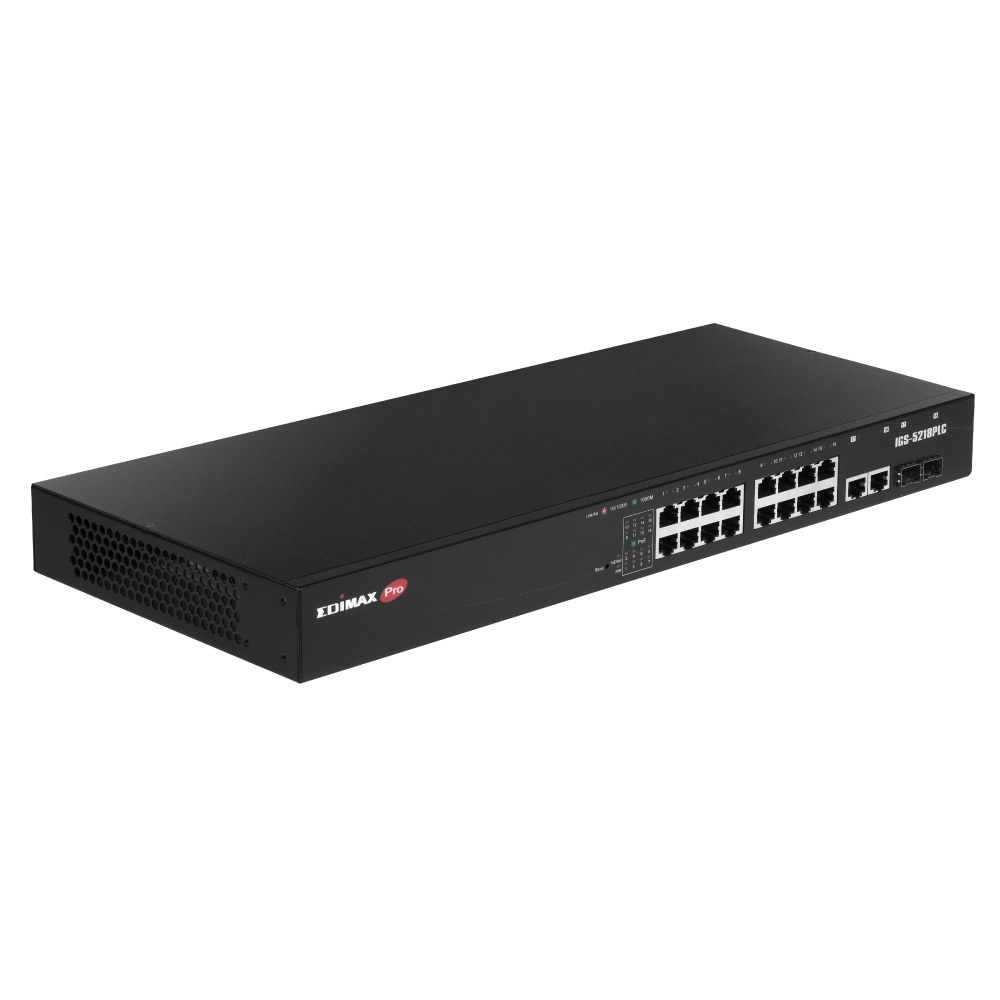 EDIMAX Switch Industrial 18 Gigabit Port + 2 RJ45/SFP Combo Switche