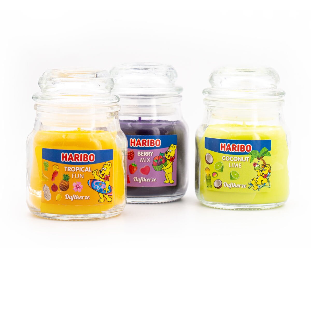 Haribo Duftkerze Frucht Power 3er Set