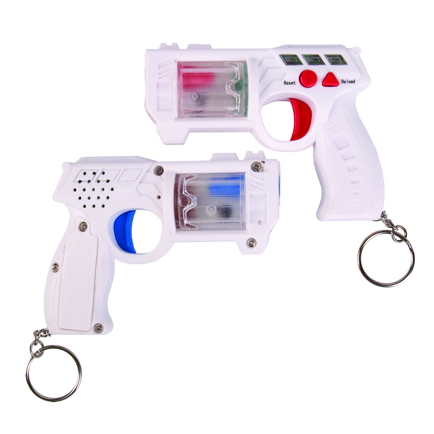 Fizz Laserpistole 2 Stück weiß Gadget
