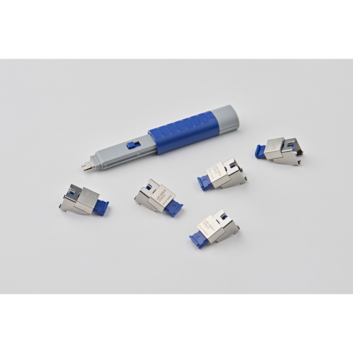 SmartKeeper Basic LAN Cable Lock 2 dunkelblau   5 Stk.+Key