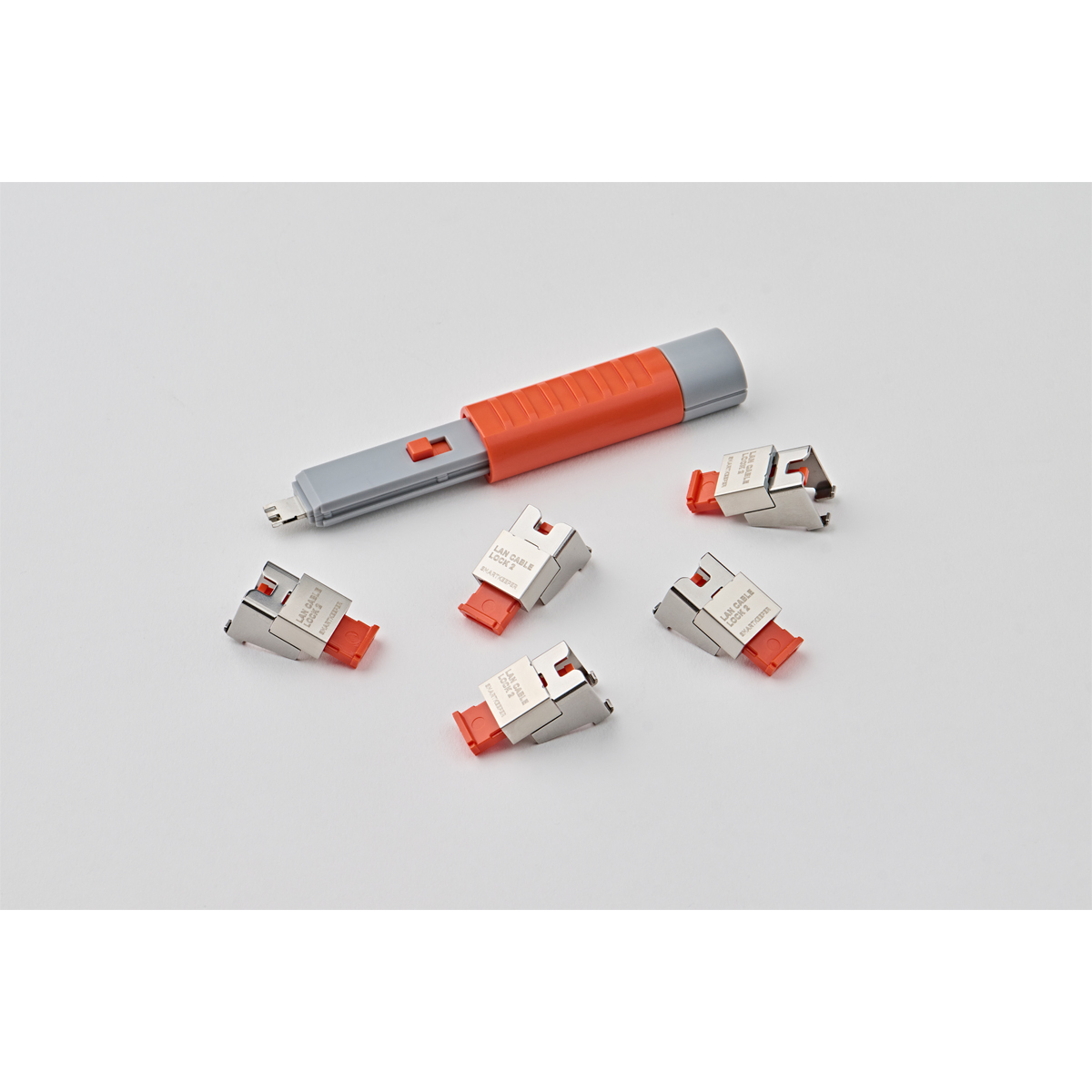 SmartKeeper Basic LAN Cable Lock 2 orange       5 Stk.+Key