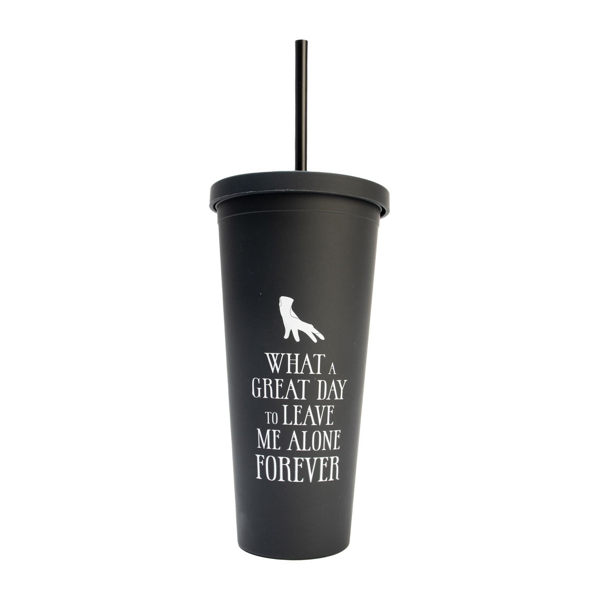 Wednesday - Becher mit Strohhalm (600ml)