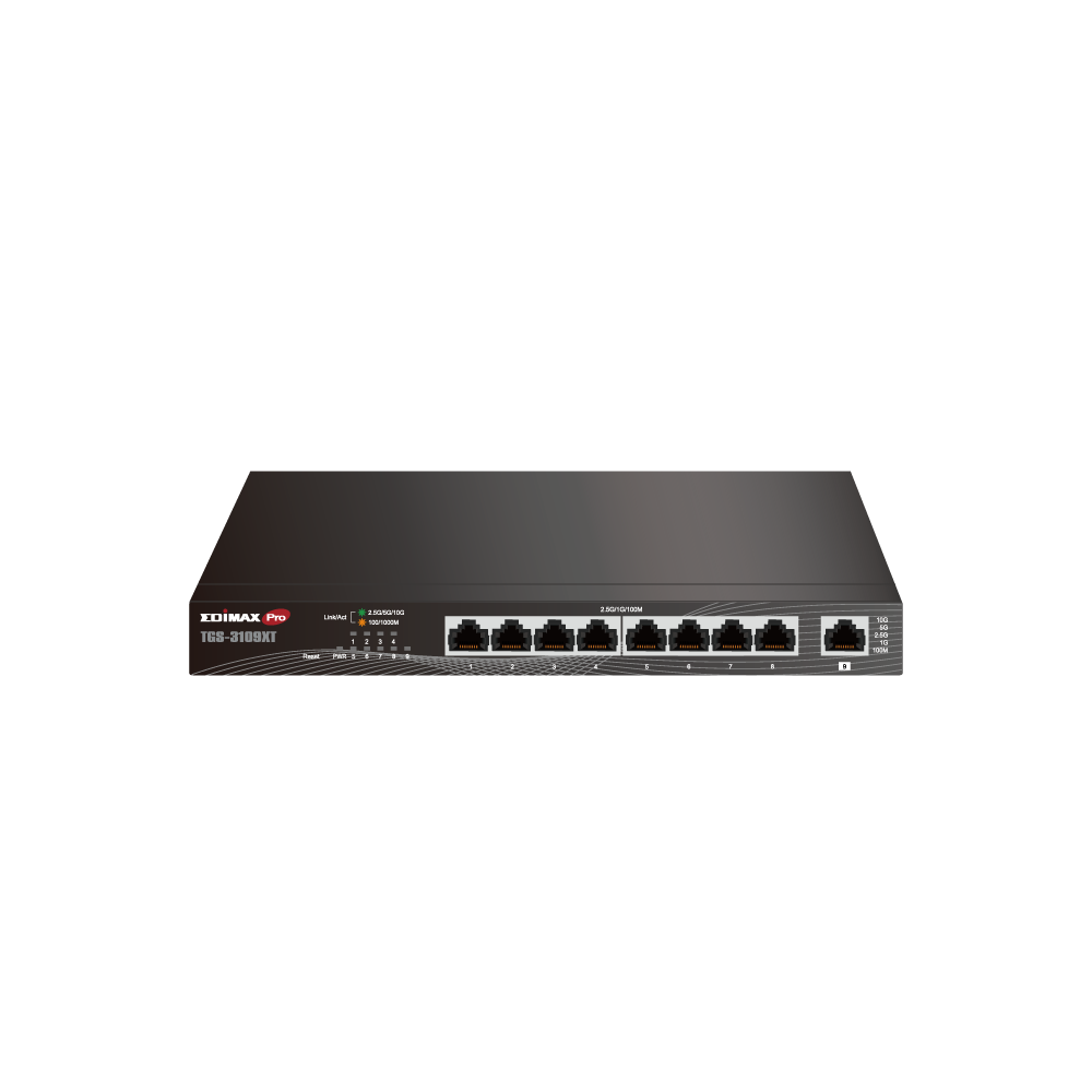 EDIMAX Switch 8x TGS-3109XT (2.5GbE Web Smart Switch)