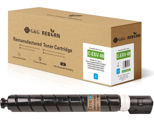 G&G Reborn Toner kompatibel mit Canon C-EXV 49 (8525B002) C Toner Canon
