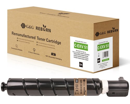 G&G Reborn Toner kompatibel mit Canon C-EXV 51 (0481C002) B Toner Canon