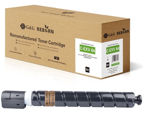G&G Reborn Toner kompatibel mit Canon C-EXV 64 (5753C002) B Toner Canon