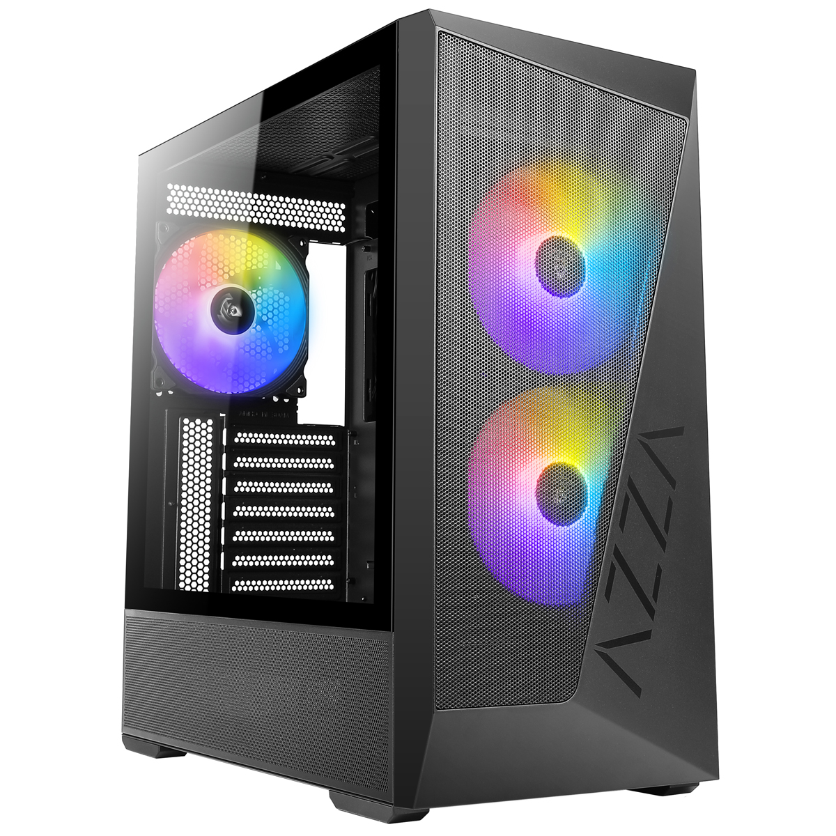 AZZA PC Gaming Gehäuse Midi ATX Reaver 225K01 USB2.0/3.0/C Gehäuse