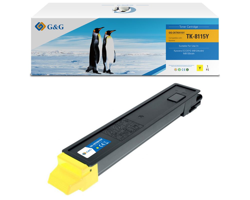 G&G Toner kompatibel mit Kyocera TK-8115Y/ 1T02P3ANL0