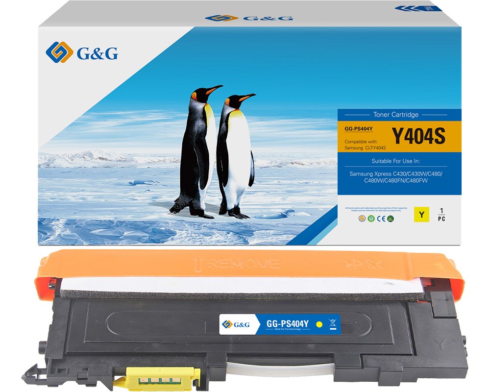 G&G Toner kompatibel mit Samsung CLT-Y404S/ HP SU444A Toner HP