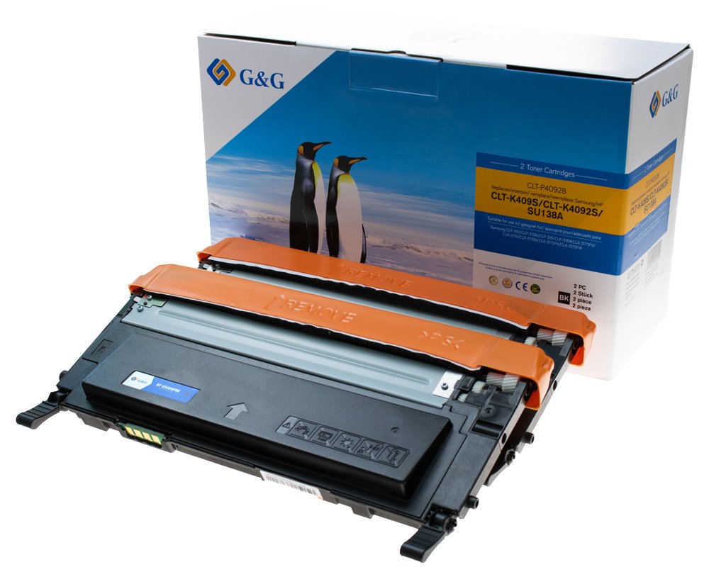 G&G Toner ersetzen Samsung P4092B/ HP SU391A 2 Stück Toner HP