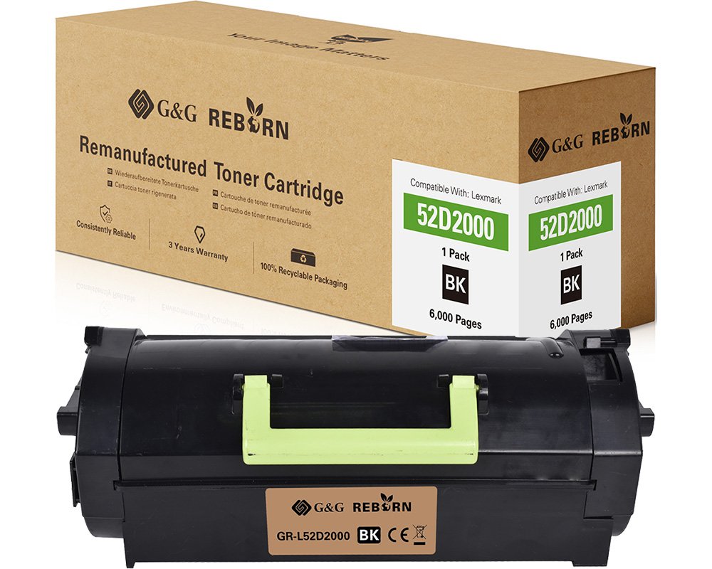 G&G Reborn-Toner kompatibel mit Lexmark 522/ 52D2000